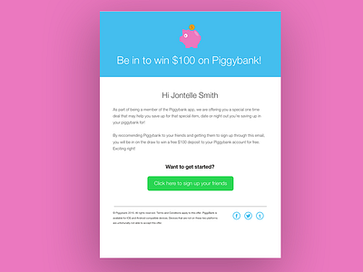 Piggybank Email Template