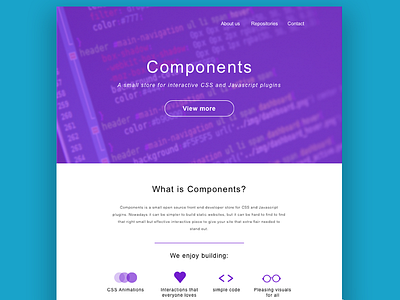 Components website