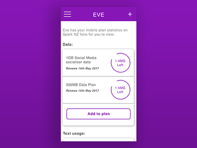 EVE Data Management App data eve interaction mobile product design stats ui ux