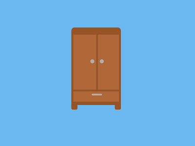 100 DAYS OF ICONS | DAY 14: CLEANIN OUT MY CLOSET 100 days cleaning closet flat blue flatting icon design ui design weekends