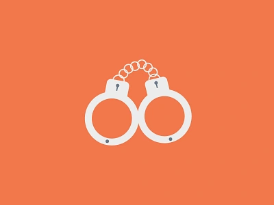 100 DAYS OF ICONS | DAY 15: PRISON BREAK FINALE flat orange handcuffs icon design prison break ui design