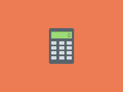 100 DAYS OF ICONS | DAY 31: FINANCING LIFE 100 days accounting calculator finance flat orange icon design ui design