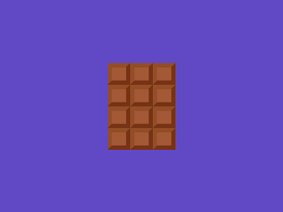 100 DAYS OF ICONS | DAY 44: SWEET TOOTH 100 days cadbury chocolate flat purple icon design nz chocolate sweets ui design