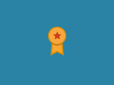 100 DAYS OF ICONS | DAY 49: TUTORIALS COMPLETED award badge flat blue flat colors graphics icon design tech tutorials tutorials ui design