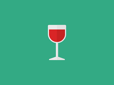 100 DAYS OF ICONS | DAY 55: THE BROTHERS BIRTHDAY 100 days challenge 21st drinks fancy flat green flat red icon design ui design wine wine glass