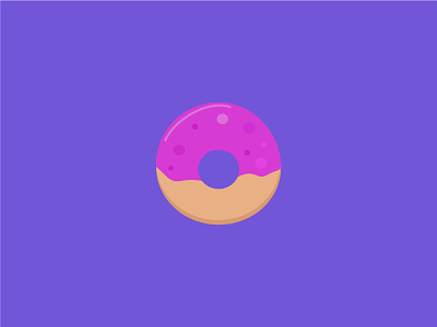 100 DAYS OF ICONS | DAY 56: DOUGHNUT FORGET 100 days challenge doughnut dunkin doughnuts foodie icing icon design pink pink doughnut pink icing ui design