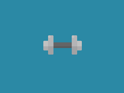 100 DAYS OF ICONS | DAY 59: BACK TO GYM 100 days challenge fitness flat blue grey gym icon design ui design weight