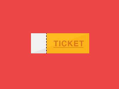 100 DAYS OF ICONS | DAY 72: GOLDEN TICKET BROUGHT conference designer flat red golden yellow icon design iconic learning semi permanent