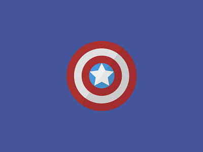 100 DAYS OF ICONS | DAY 80: THE CAPTIANS SHIELD 100 days challenge avengers captain america civil war first avenger flat blue heroes icon design marvel