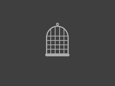 100 DAYS OF ICONS | DAY 84: CAGED 100 days challenge a series of unfortunate events cage caged in gloomy icon design locked up