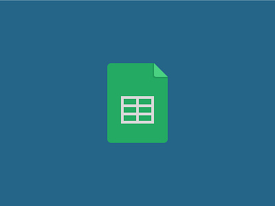 100 DAYS OF ICONS | DAY 94: SHEETS OF COLLABORATION 100 days challenge flat green google google sheets icon design material design web design