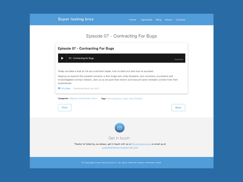 S.T.B Podcast Episode Page By Michael Szeto On Dribbble