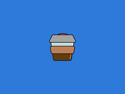 Keepcup icon coffee cup flat colors graphic design icon design icon designer illustration keep cup ui design