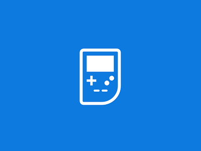 Gameboy icon flat blue gameboy games graphic graphic design icon design rounded icons ui design visual design