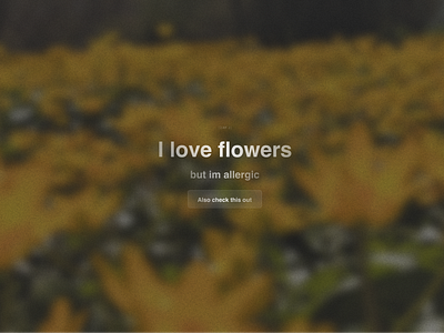 i love flowers ui
