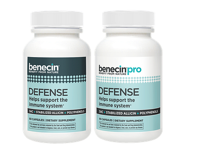 benecin + benecinpro label design packaging