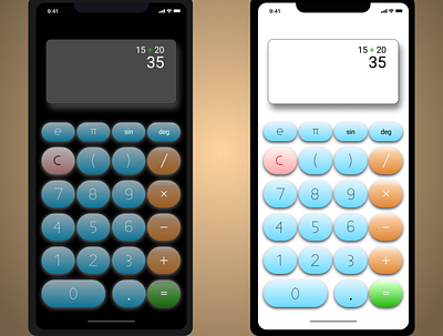 Minimalistic Calculator Design app design figma icon ux