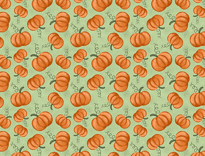 Pumpkin Pattern design fabric design halloween halloween pattern pumpkins surface design surface pattern design