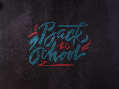 Back to School lettering design graphic design typography vector