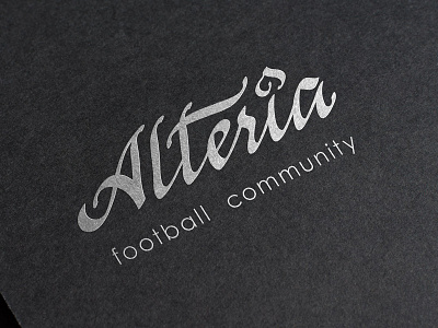 Logo for russian football community Alteria branding design graphic design logo typography vector