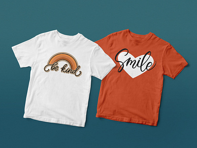 Lettering prints for t-shirts