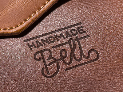 Unique vector mark for embossing on the leather branding design graphic design logo typography vector