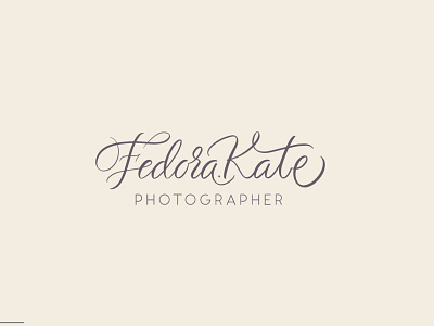 Wedding photographer personal logo branding design graphic design logo typography vector