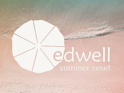 edwell summer reset branding graphic design illustration logo