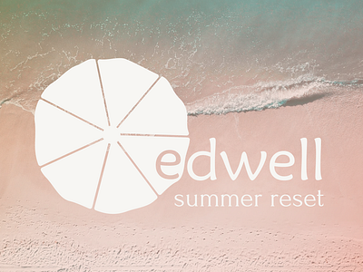 edwell summer reset branding graphic design illustration logo