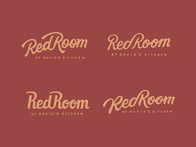 Red Room logo Concepts badges branding design illustration lettering letters logo logodesign typography vector