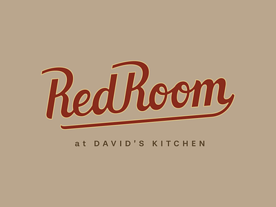 Red Room branding design illustration lettering logo type typography