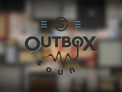 Outbox Sound Logo bold brand branding illustration lettering logo logodesign type typography vector