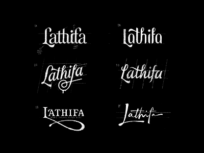 Lathifa Wordmark Concepts