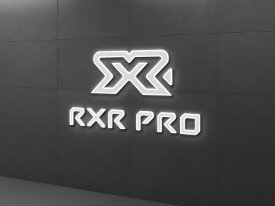 RXR PRO Logo branding design design logo graphic design identity illustration lettering letters logo music production type typography vector video videography visual design