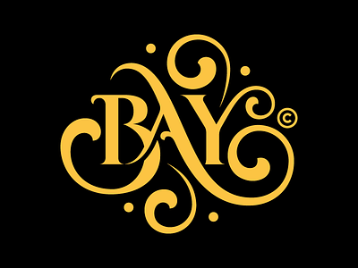 BAY Logo Project done bold branding design feminine flow illustration lettering logo strong type typography vector