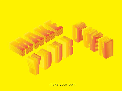 3D Stacked Letters