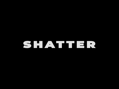 Shattering Text adobe after effects after effects animation motion design motion graphics type typography