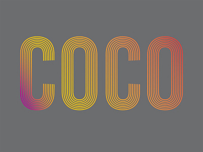 COCO adobe illustrator logo type typography