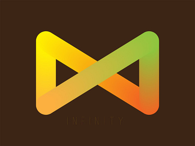 Infinity adobe illustrator blend tool gradient logo logo design