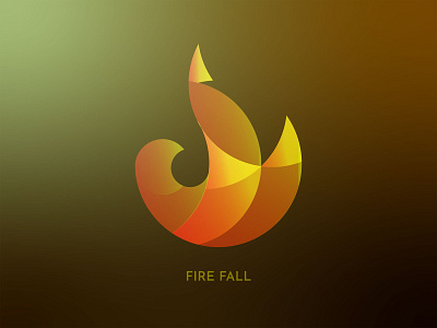 Firefall gradient graphic design illustration logo