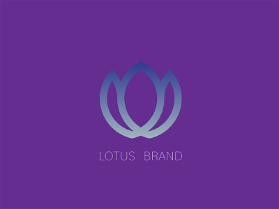 Lotus Brand gradient graphic design illustration logo