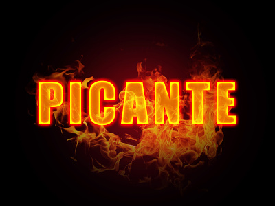 Picante adobe photoshop graphic design picante spicey typography
