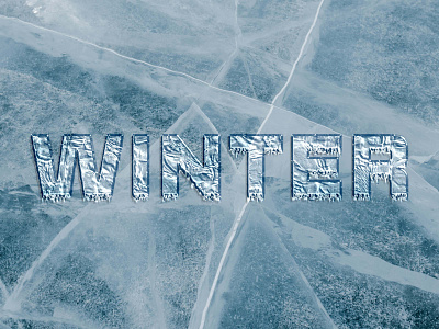 Winter adobe photoshop graphic design illustration type typography