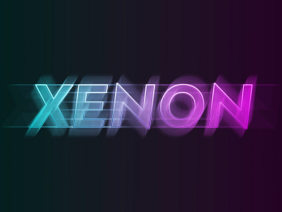 Xenon graphic design photoshop type typedesign typography