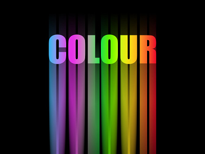 Long Colour Gradient gradient graphic design photoshop type type design typography