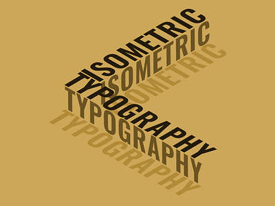 Isometric Type graphic design lettering type typography