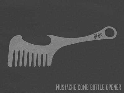 OFBS Mustache Comb Bottle Opener