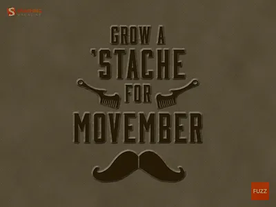 Smashing Magazine Movember! beer grunge illustrator man movember mustache photoshop smashing magazine stache vintage