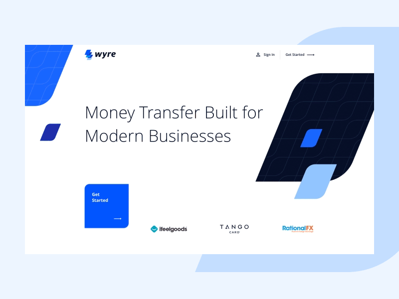 Wyre - Global Bank Transfers Faster than Email bitcoin brand colorful design flat identity illustration landing page payments ui