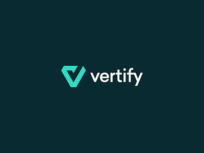 Vertify.com brand logo mark symbol verification verify